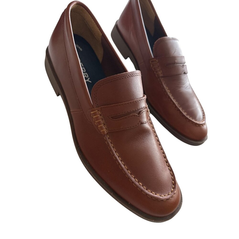 Sperry Men's Brown Leather Penny Loafers